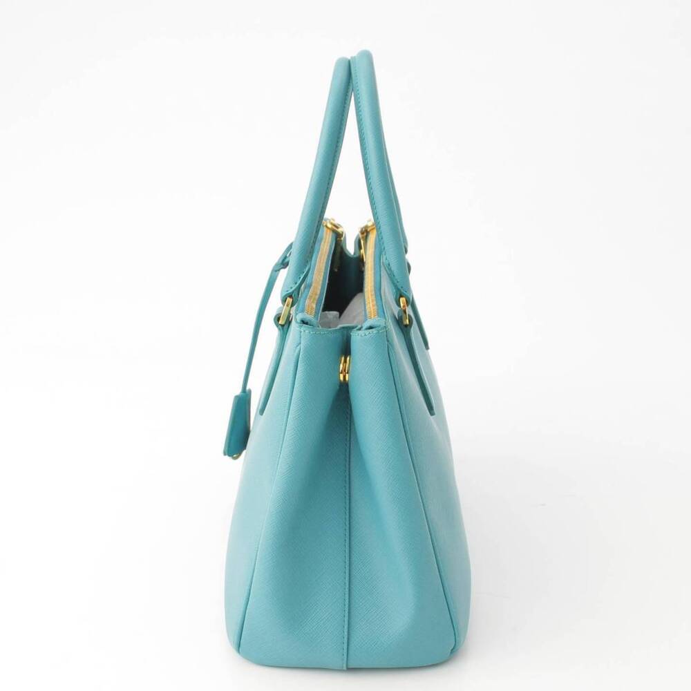 Prada Saffiano Galleria Handbag Blue - Picture 3 of 10